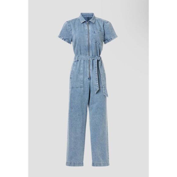 Splendid Erika Denim Jumpsuit size XL 💛 - Picture 2 of 13